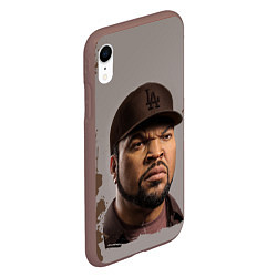 Чехол iPhone XR матовый Ice Cube Айс Куб Z, цвет: 3D-коричневый — фото 2