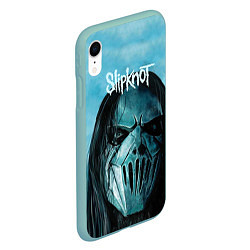 Чехол iPhone XR матовый Slipknot цвета 3D-мятный — фото 2