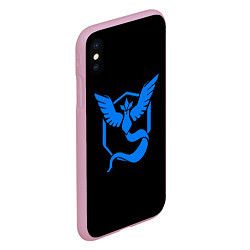 Чехол iPhone XS Max матовый Pokemon Blue Team, цвет: 3D-розовый — фото 2