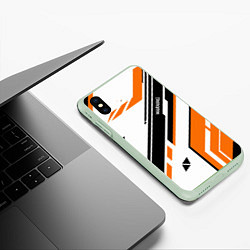 Чехол iPhone XS Max матовый CS:GO Asiimov P90 Style, цвет: 3D-салатовый — фото 2
