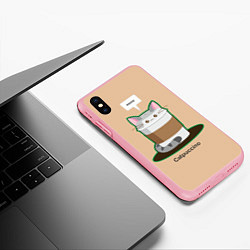 Чехол iPhone XS Max матовый Catpuccino, цвет: 3D-баблгам — фото 2