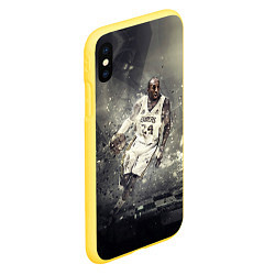 Чехол iPhone XS Max матовый Kobe Bryant, цвет: 3D-желтый — фото 2