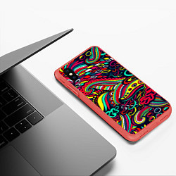 Чехол iPhone XS Max матовый Disquared, цвет: 3D-красный — фото 2