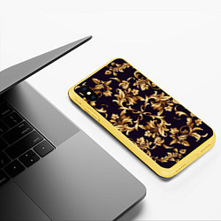 Чехол iPhone XS Max матовый Style, цвет: 3D-желтый — фото 2