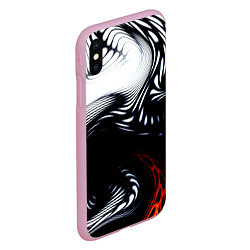Чехол iPhone XS Max матовый Abrupt, цвет: 3D-розовый — фото 2