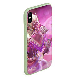 Чехол iPhone XS Max матовый Dazzle Magic, цвет: 3D-салатовый — фото 2
