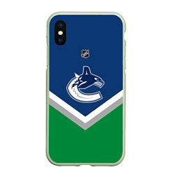 Чехол iPhone XS Max матовый NHL: Vancouver Canucks