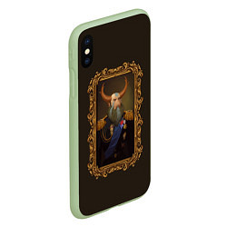 Чехол iPhone XS Max матовый Admiral Prophet, цвет: 3D-салатовый — фото 2