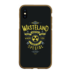 Чехол iPhone XS Max матовый Come to Wasteland, цвет: 3D-коричневый