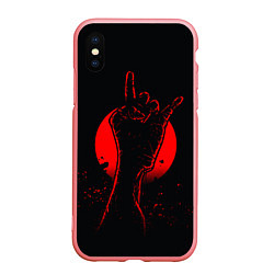 Чехол iPhone XS Max матовый Zombie Rock, цвет: 3D-баблгам