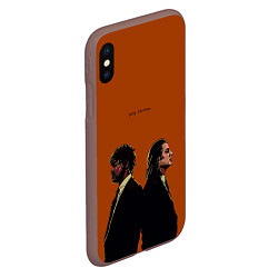 Чехол iPhone XS Max матовый Pulp Fiction, цвет: 3D-коричневый — фото 2