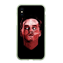 Чехол iPhone XS Max матовый Dark Moriarty, цвет: 3D-салатовый