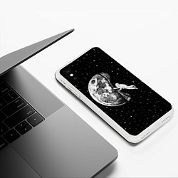 Чехол iPhone XS Max матовый Начало ночи, цвет: 3D-белый — фото 2