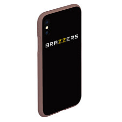 Чехол iPhone XS Max матовый Brazzers, цвет: 3D-коричневый — фото 2