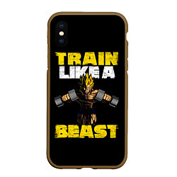 Чехол iPhone XS Max матовый Train Like a Beast