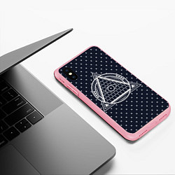 Чехол iPhone XS Max матовый Illuminati, цвет: 3D-баблгам — фото 2