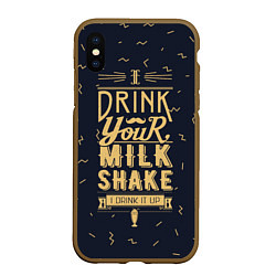 Чехол iPhone XS Max матовый Milk Shake, цвет: 3D-коричневый