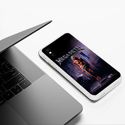 Чехол iPhone XS Max матовый Megadeth: Madness, цвет: 3D-белый — фото 2