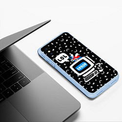 Чехол iPhone XS Max матовый Fatal Error, цвет: 3D-голубой — фото 2