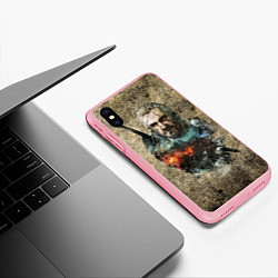 Чехол iPhone XS Max матовый Ведьмак Геральт, цвет: 3D-баблгам — фото 2