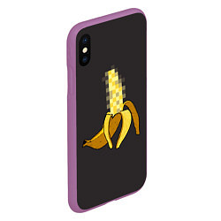 Чехол iPhone XS Max матовый XXX Banana, цвет: 3D-фиолетовый — фото 2