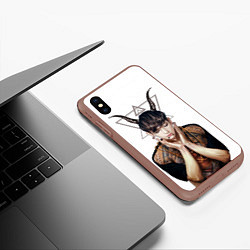 Чехол iPhone XS Max матовый EXO Demon, цвет: 3D-коричневый — фото 2