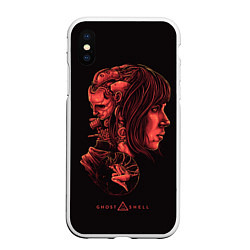 Чехол iPhone XS Max матовый Ghost In The Shell 11, цвет: 3D-белый