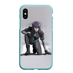 Чехол iPhone XS Max матовый Ghost In The Shell 5, цвет: 3D-мятный