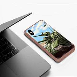 Чехол iPhone XS Max матовый Защитники, цвет: 3D-коричневый — фото 2