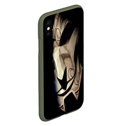 Чехол iPhone XS Max матовый League Of Legends jhin, цвет: 3D-темно-зеленый — фото 2