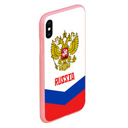 Чехол iPhone XS Max матовый Russia Hockey Team, цвет: 3D-баблгам — фото 2