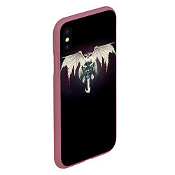 Чехол iPhone XS Max матовый Destiny 9, цвет: 3D-малиновый — фото 2