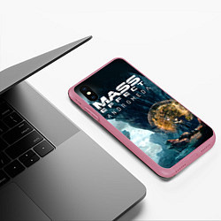 Чехол iPhone XS Max матовый Mass Effect: Andromeda, цвет: 3D-малиновый — фото 2