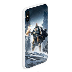 Чехол iPhone XS Max матовый Rise of Iron, цвет: 3D-белый — фото 2