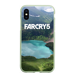 Чехол iPhone XS Max матовый Far Cry 5, цвет: 3D-салатовый