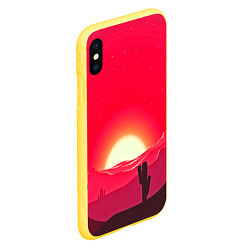 Чехол iPhone XS Max матовый Gorgeous sunset, цвет: 3D-желтый — фото 2