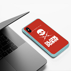 Чехол iPhone XS Max матовый Deatch Proof Skull, цвет: 3D-мятный — фото 2