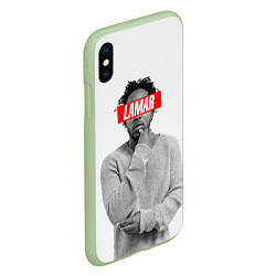 Чехол iPhone XS Max матовый Lamar Supreme, цвет: 3D-салатовый — фото 2