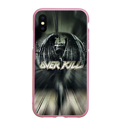 Чехол iPhone XS Max матовый Overkill: Death Angel, цвет: 3D-розовый