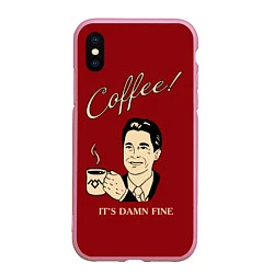Чехол iPhone XS Max матовый Coffee: it's damn fine