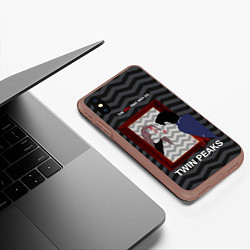 Чехол iPhone XS Max матовый The evil that men do, цвет: 3D-коричневый — фото 2