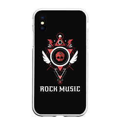 Чехол iPhone XS Max матовый Rock Music