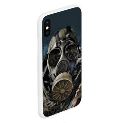 Чехол iPhone XS Max матовый STALKER: Mask, цвет: 3D-белый — фото 2