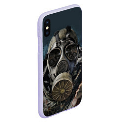 Чехол iPhone XS Max матовый STALKER: Mask, цвет: 3D-светло-сиреневый — фото 2