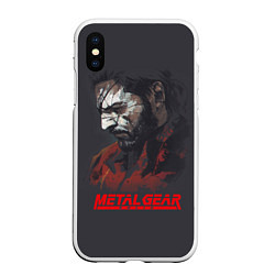 Чехол iPhone XS Max матовый Metal Gear Solid, цвет: 3D-белый