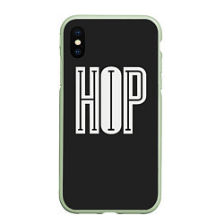 Чехол iPhone XS Max матовый Hip-Hop Inside, цвет: 3D-салатовый