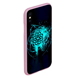 Чехол iPhone XS Max матовый Breaking Benjamin, цвет: 3D-розовый — фото 2