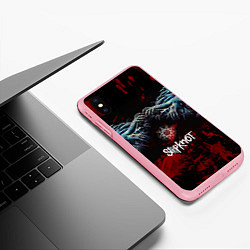 Чехол iPhone XS Max матовый Slipknot руки зомби, цвет: 3D-баблгам — фото 2