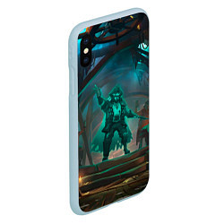 Чехол iPhone XS Max матовый Sea of thieves, цвет: 3D-голубой — фото 2