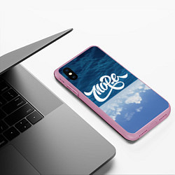 Чехол iPhone XS Max матовый Море, цвет: 3D-розовый — фото 2